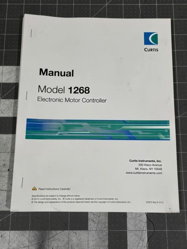 Curtis 1268 electronic - 1268, motor